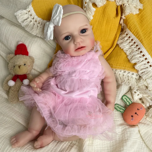 Bebé Reborn Silicona Elsa Niña 45cm / 3,4kg