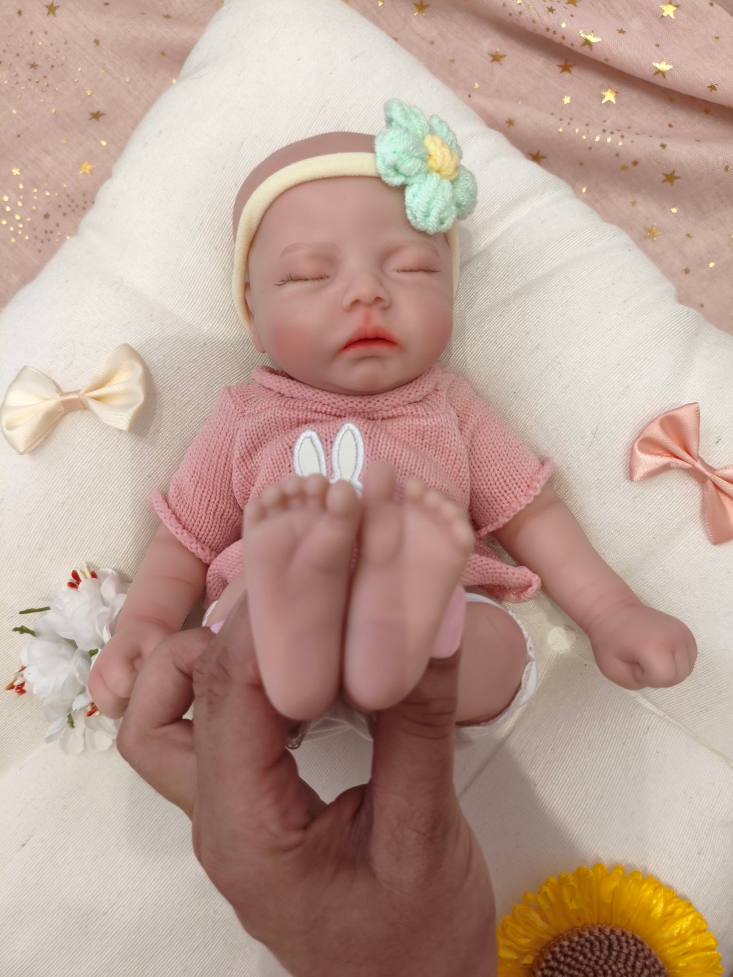 Bebé Reborn Mar - 30 cm de Silicona Blanda Realista