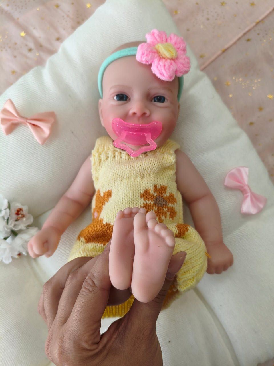 Bebé Reborn Laura - 30 cm de Silicona Blanda Realista