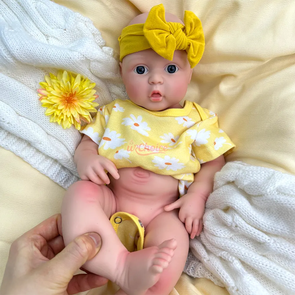 Bebé Reborn Silicona Alba Niña 42cm / 2,4kg