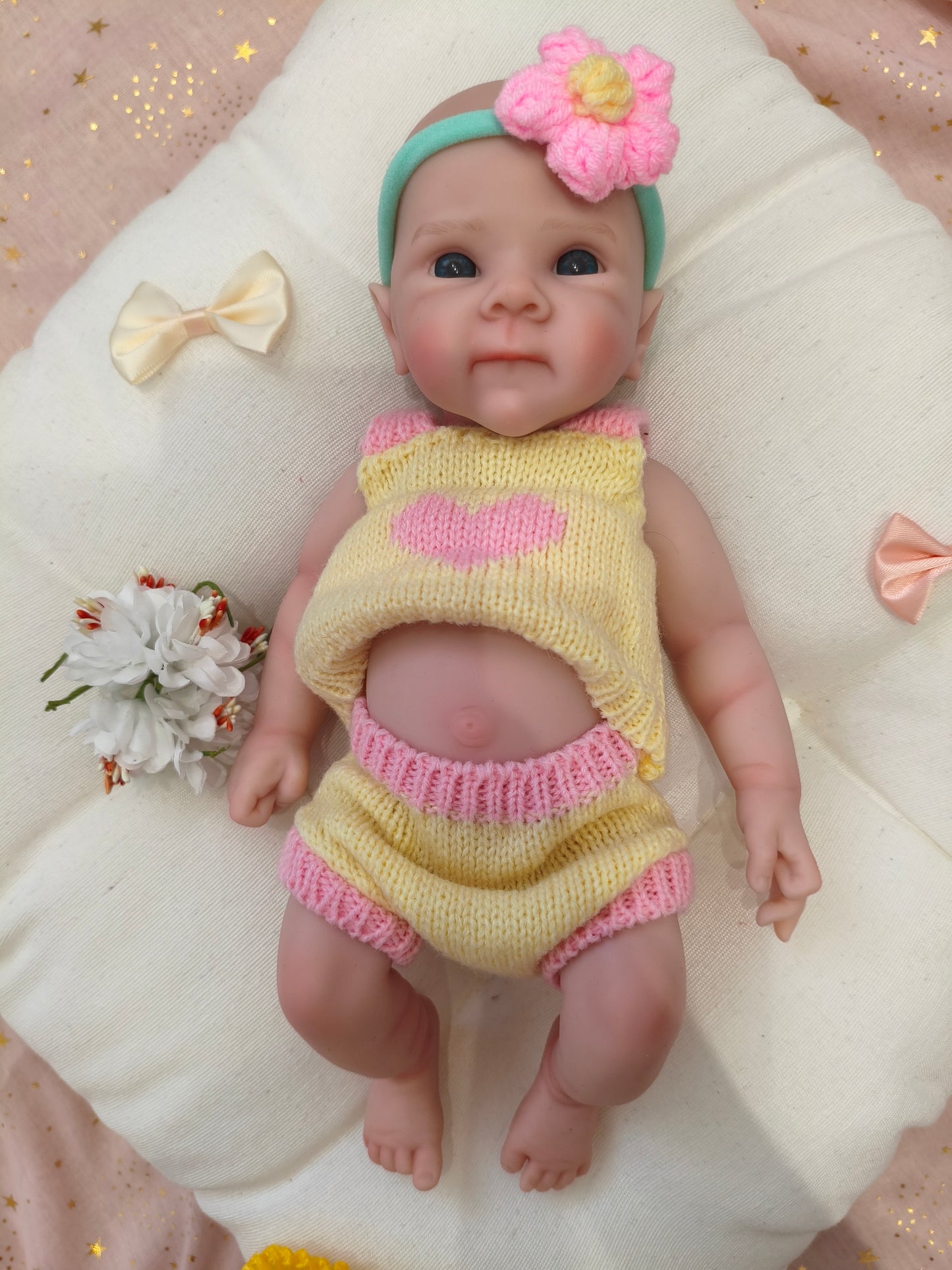 Bebé Reborn Mirna - 30 cm de Silicona Blanda Realista