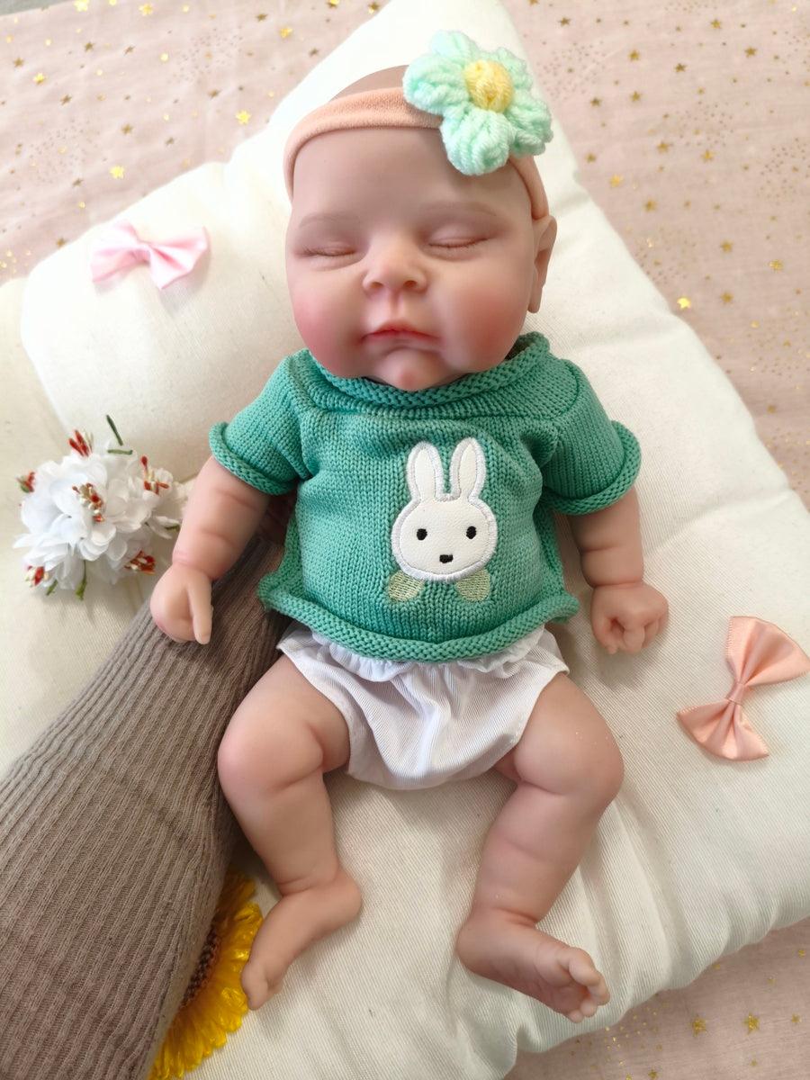 Bebé Reborn Abril - 30 cm de Silicona Blanda Realista