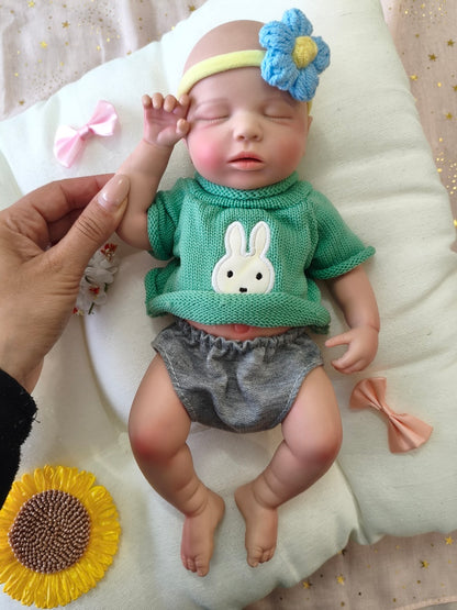 Bebé Reborn Enzo - 30 cm de Silicona Blanda Realista