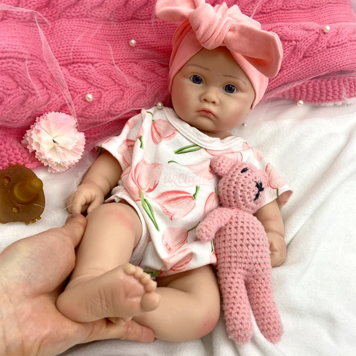 Bebé Reborn Silicona Iris Niña 45cm / 2,7kg
