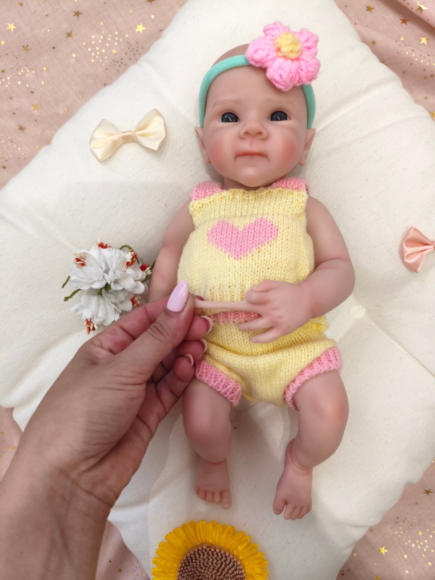 Bebé Reborn Mirna - 30 cm de Silicona Blanda Realista