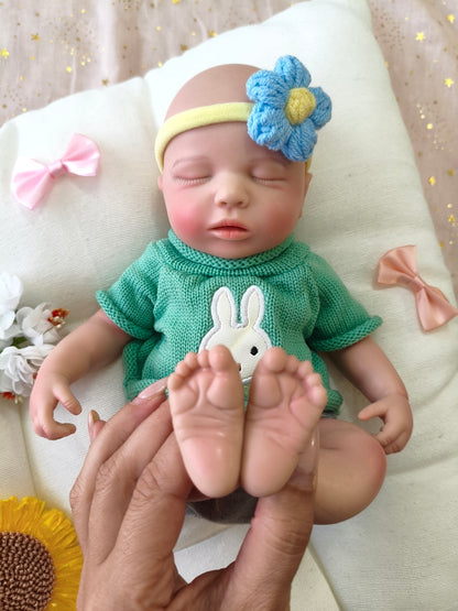 Bebé Reborn Enzo - 30 cm de Silicona Blanda Realista