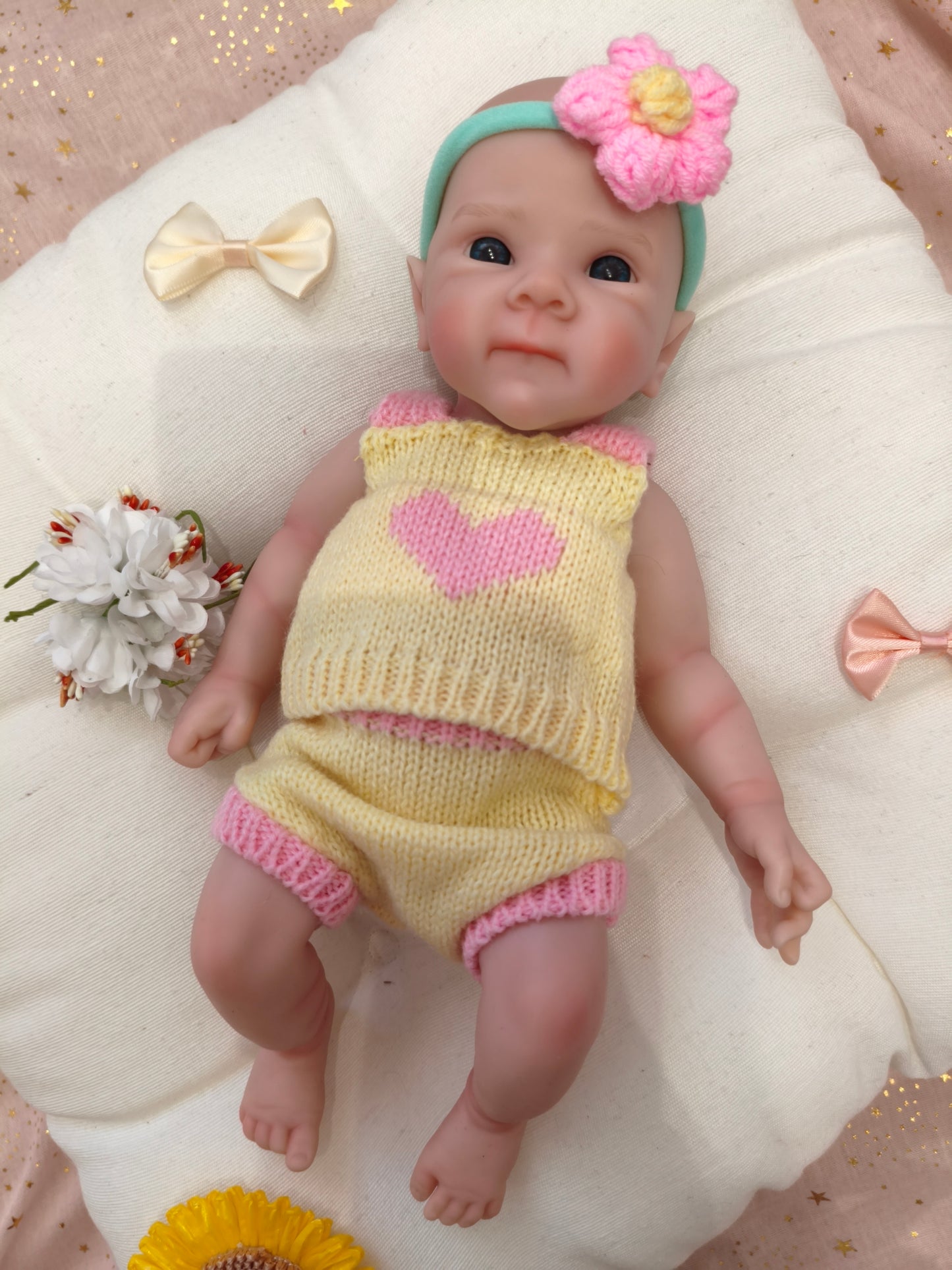 Bebé Reborn Mirna - 30 cm de Silicona Blanda Realista
