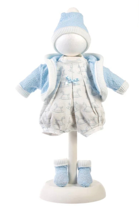 Ropa conjunto azul caballitos 33 cm